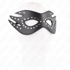 KINK - MASKE AUS KUNSTLEDER MIT NIETEN MODELL 3 26 x 9,5 CM