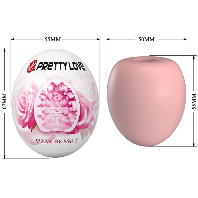 PRETTY LOVE - ROSAFARBENES MÄNNLICHES MASTURBATIONSEI