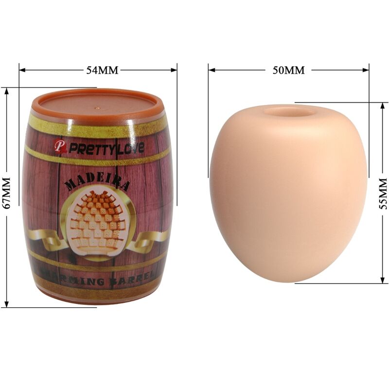 PRETTY LOVE - MASTURBATOR FÜR MÄNNER EIERHAUT-MODELL 2