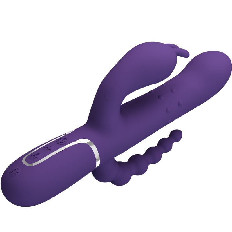 PRETTY LOVE - CAMMY MULTIFUNKTIONSDREIFACHVIBRATOR 4-IN-1 VIOLETT