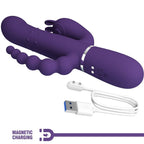 PRETTY LOVE - CAMMY MULTIFUNKTIONSDREIFACHVIBRATOR 4-IN-1 VIOLETT