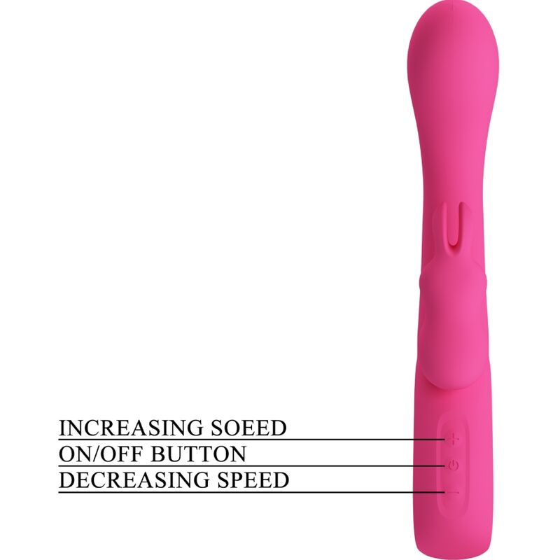 PRETTY LOVE - VIBRATOR NOVAK RABBIT 12 VIBRATIONEN ROSA