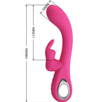 PRETTY LOVE - VIBRATOR NOVAK RABBIT 12 VIBRATIONEN ROSA