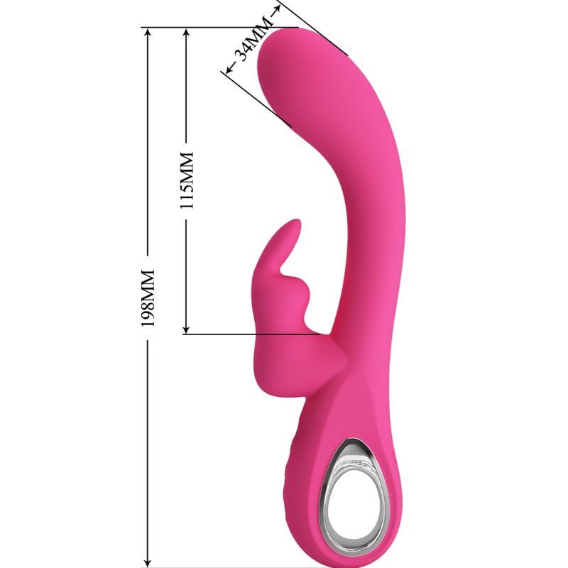 PRETTY LOVE - VIBRATOR NOVAK RABBIT 12 VIBRATIONEN ROSA