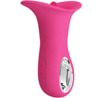 PRETTY LOVE - CLYDE ORALVIBRATOR ZITTERNDE ZUNGE 12 VIBRATIONEN ROSA