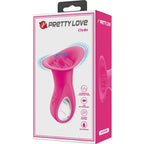 PRETTY LOVE - CLYDE ORALVIBRATOR ZITTERNDE ZUNGE 12 VIBRATIONEN ROSA