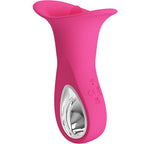 PRETTY LOVE - CLYDE ORALVIBRATOR ZITTERNDE ZUNGE 12 VIBRATIONEN ROSA