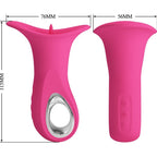 PRETTY LOVE - CLYDE ORALVIBRATOR ZITTERNDE ZUNGE 12 VIBRATIONEN ROSA