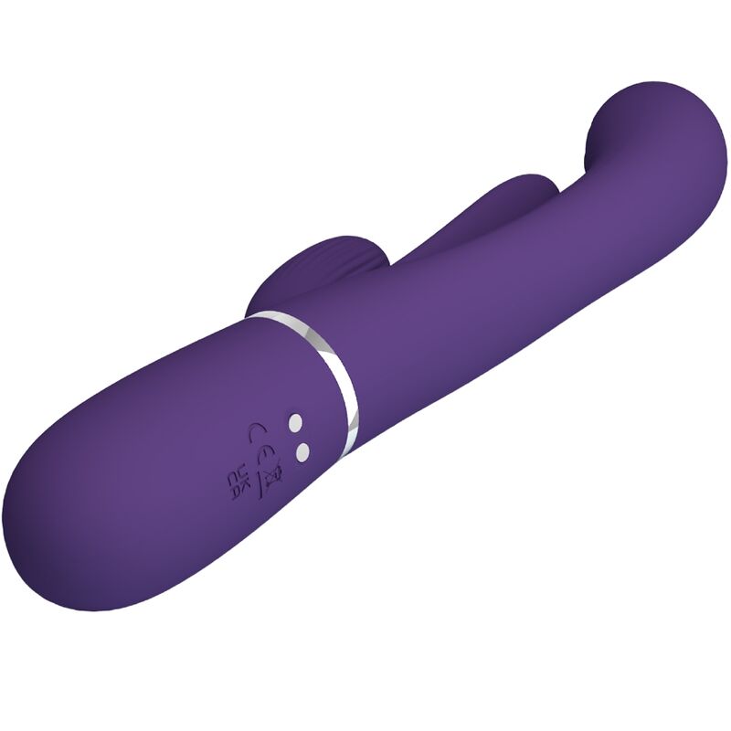 PRETTY LOVE - SHANIA TRIPLE RABBIT MULTIFUNKTIONALER VIBRATOR VIOLETT