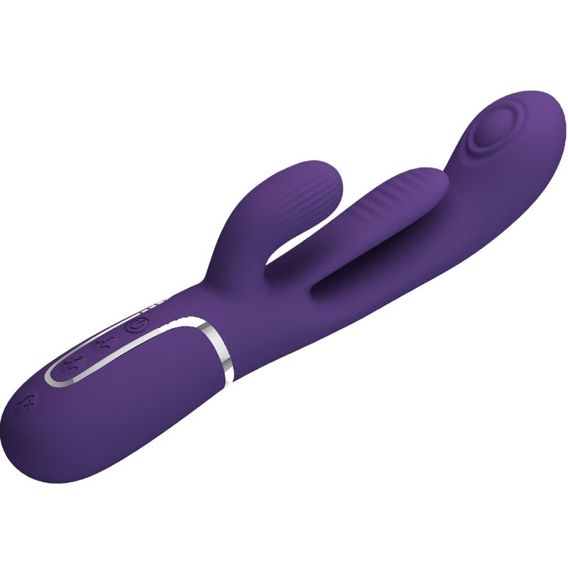 PRETTY LOVE - SHANIA TRIPLE RABBIT MULTIFUNKTIONALER VIBRATOR VIOLETT