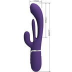 PRETTY LOVE - SHANIA TRIPLE RABBIT MULTIFUNKTIONALER VIBRATOR VIOLETT