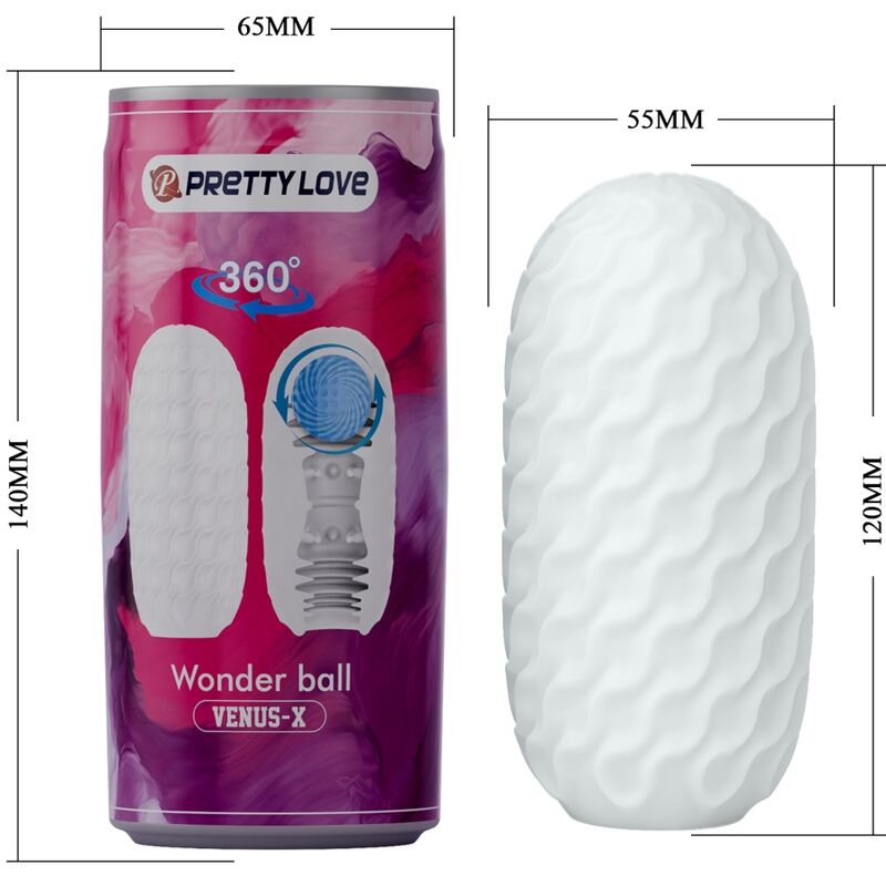 PRETTY LOVE - MASTURBATOR FÜR MÄNNER VENUS X MODELL 3 WEISS