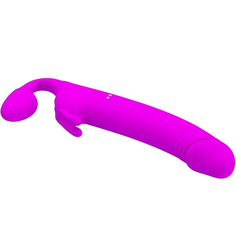 PRETTY LOVE - ZANINI STRAPLESS STRAP-ON 10 VIBRATIONS VIOLETT