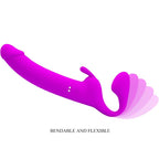 PRETTY LOVE - ZANINI STRAPLESS STRAP-ON 10 VIBRATIONS VIOLETT