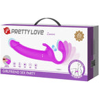 PRETTY LOVE - ZANINI STRAPLESS STRAP-ON 10 VIBRATIONS VIOLETT