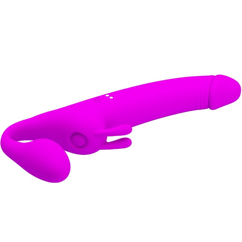 PRETTY LOVE - ZANINI STRAPLESS STRAP-ON 10 VIBRATIONS VIOLETT