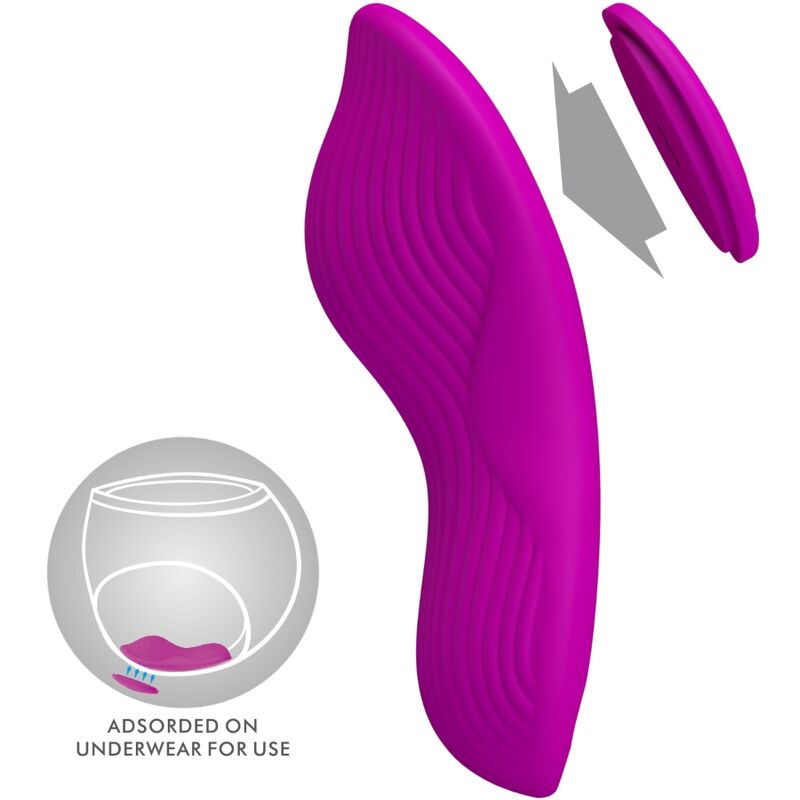 PRETTY LOVE - ROMARIO AUFLEGE-KLITORISSTIMULATOR ROSA MIT FERNBEDIENUNG