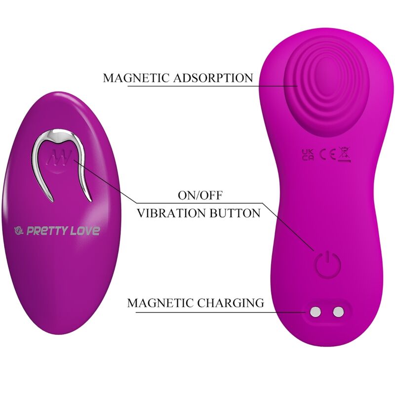 PRETTY LOVE - ROMARIO AUFLEGE-KLITORISSTIMULATOR ROSA MIT FERNBEDIENUNG