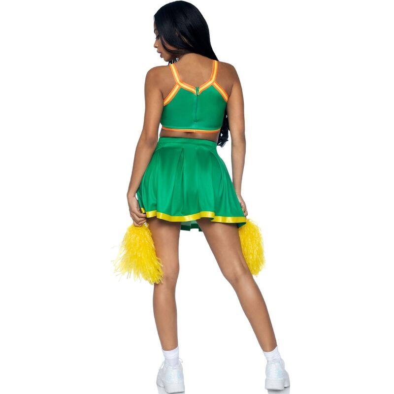 LEG AVENUE - POMPONS-GIRL-KOSTÜM GRÜN M/L