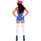 LEG AVENUE - KOSTÜM SEXY MARIO BROS ROT/BLAU S