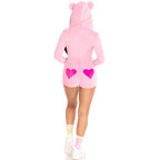 LEG AVENUE - TEDDYBÄR PLÜSCH BODY ROSA M