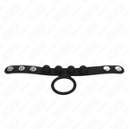 KINK - PENISRING AUS LEDER 3,5 CM MIT DRUCKKNOPFVERSCHLUSS 23 X 2 CM