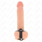 KINK – VERSTELLBARER PENISRING AUS LEDER UND HODENSACKTEILER-RIEMEN