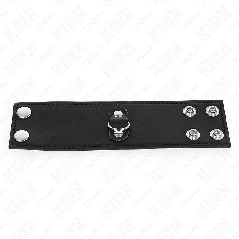 KINK - PENISRING AUS LEDER MIT DRUCKKNOPFVERSCHLUSS 18 X 5 CM