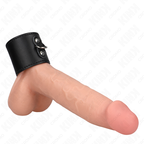 KINK - PENISRING AUS LEDER MIT DRUCKKNOPFVERSCHLUSS 18 X 5 CM