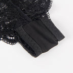 SUBBLIME - 953911 NACHTBLUSE AUS SEIDE UND SPITZE + SCHWARZER SLIP S/M