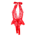 SUBBLIME - 953973 BODY SEXY MIT RÜSCHEN + GÜRTEL ROT S/M