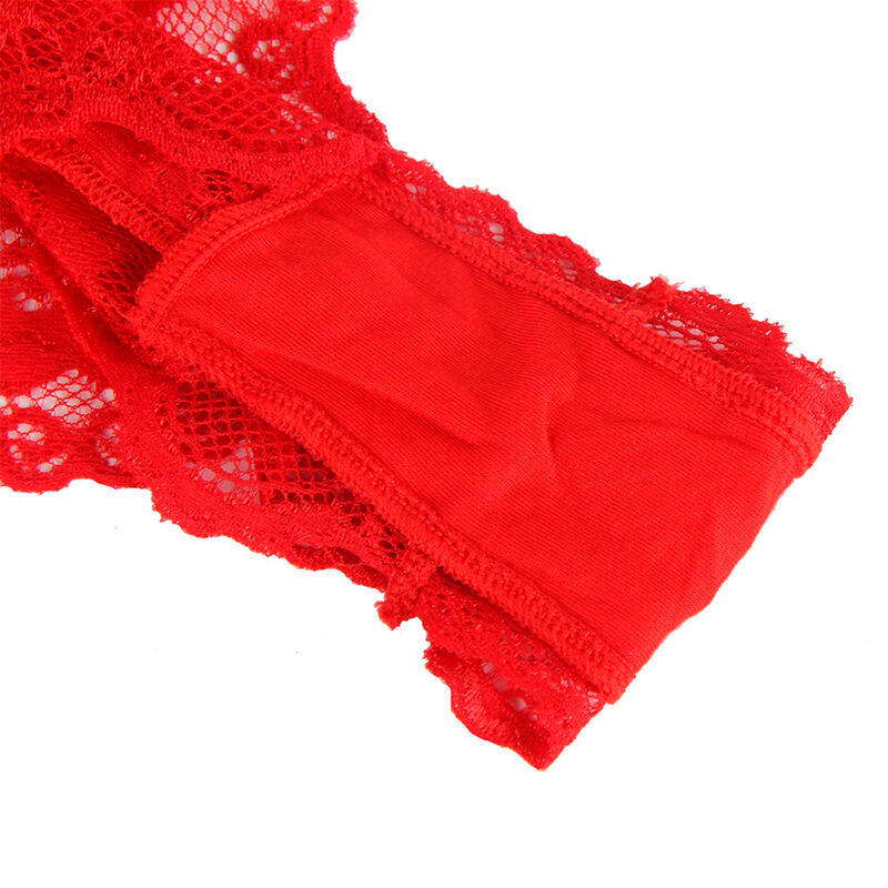 SUBBLIME - 953973 BODY SEXY MIT RÜSCHEN + GÜRTEL ROT S/M