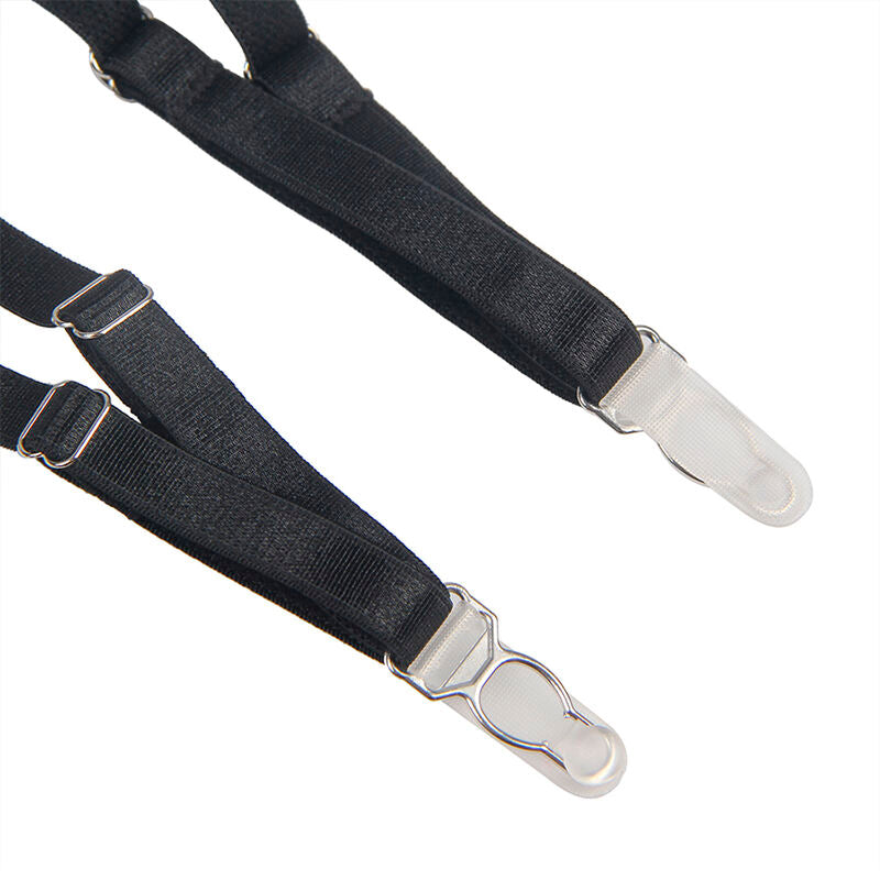 SUBBLIME - 954147 BODY MIT STRUMPFHALTERN SCHWARZ S/M