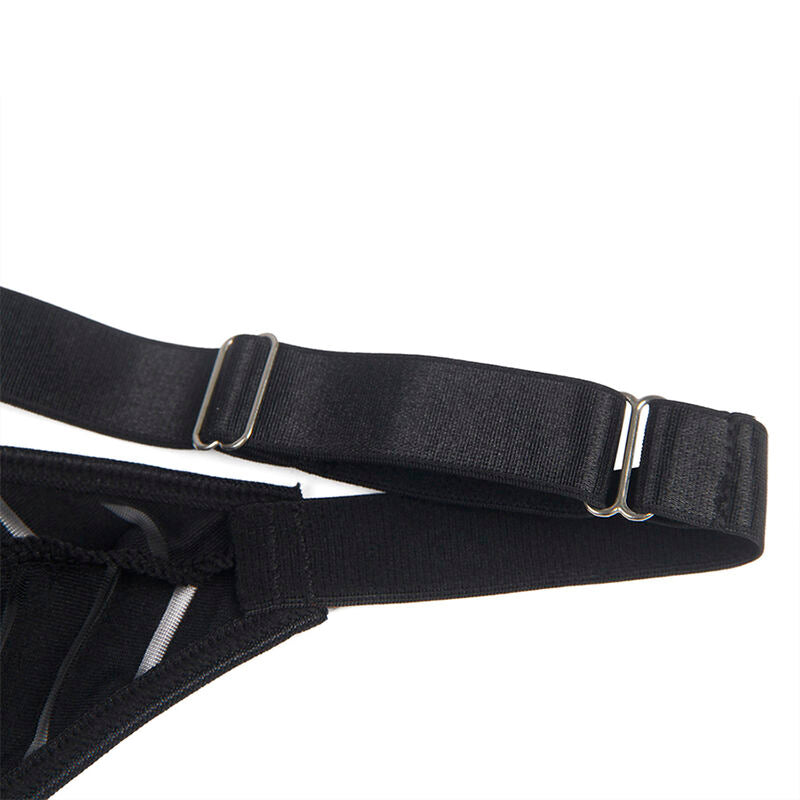 SUBBLIME - 954154 BODY MIT STRUMPFHALTERN SCHWARZ L/XL