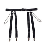 SUBBLIME - 954260 BODY AVEC CHAÎNES + PORTE-JARRETELLES NOIR S/M