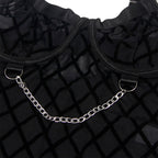 SUBBLIME - 954260 BODY MIT KETTEN + STRUMPFHALTER SCHWARZ S/M