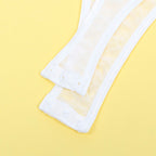 SUBBLIME - 954284 BODY MIT KETTEN + STRUMPFHALTER WEISS S/M