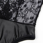 SUBBLIME - 954383 SEXY BODY MIT STRUMPFHALTERN SCHWARZ S/M