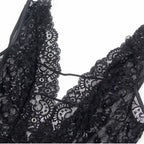 SUBBLIME - 954390 SEXY BODY MIT STRUMPFHALTER SCHWARZ L/XL