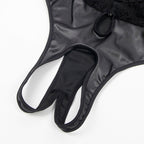 SUBBLIME - 954390 SEXY BODY MIT STRUMPFHALTER SCHWARZ L/XL