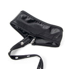 SUBBLIME - 954406 SCHWARZES LEDER-BONDAGE-KLEID S/M