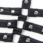 SUBBLIME - 954413 BODY BONDAGE AUS SCHWARZEM LEDER L/XL