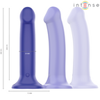 INTENSE - VICTORIA VIBRATEUR AVEC VENTOUSE 10 VIBRATIONS BLEU FONCÉ TÉLÉCOMMANDE
