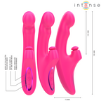 INTENSE - EMI VIBRATOR 13,5 CM MULTIFUNKTION 3-IN-1 10 VIBRATIONEN ROSA