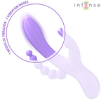 INTENSE - MIKO TRIPLE VIBRATEUR LAPIN & STIMULATEUR & ANAL 7 VIBRATIONS VIOLET
