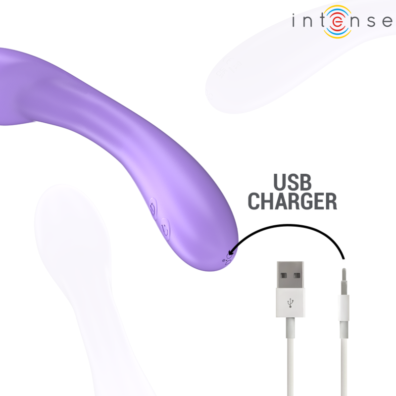 INTENSIV - BECKY VIBRATOR 19 CM BEHEIZT 7 VIBRATIONSSTUFEN VIOLETT