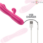 INTENSE - IVY VIBRATOR FLEXIBEL 10 VIBRATIONEN MIT STIMULIERENDER ZUNGE ROSA