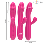 INTENSE - IVY VIBRATEUR FLEXIBLE 10 VIBRATIONS AVEC LANGUE STIMULANTE ROSE