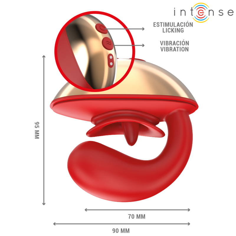 INTENSIV – U-FÖRMIGER VIBRATOR & STIMULATOR MARIAH 10 VIBRATIONEN ROT