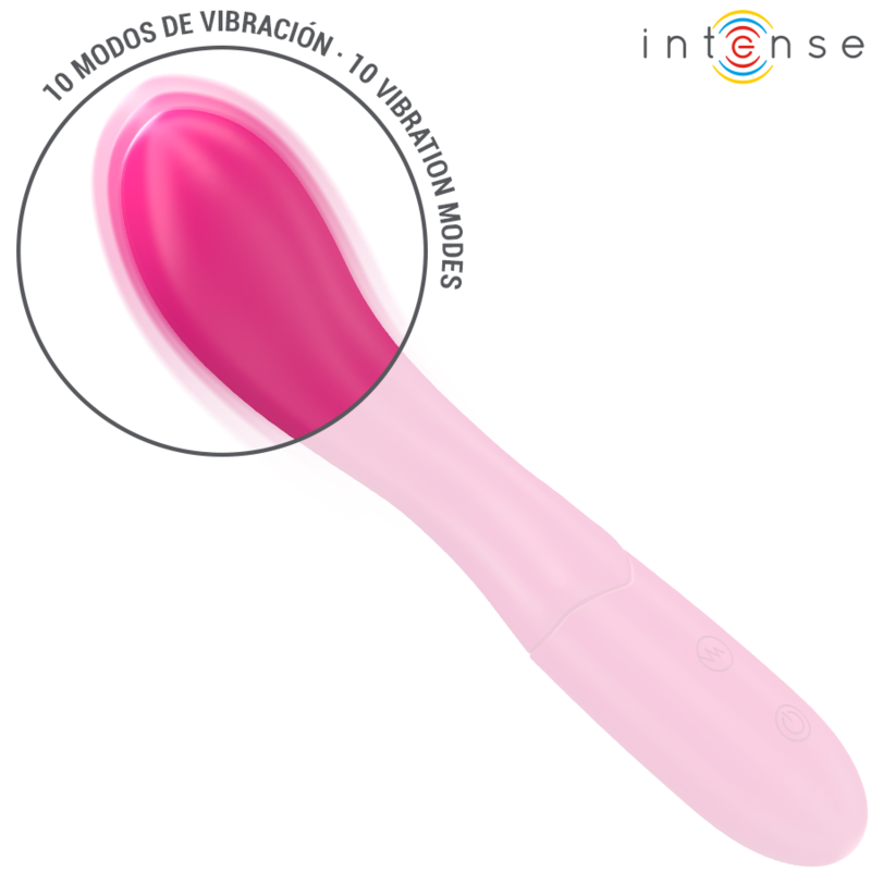 INTENSE - LISETTE VIBRATOR 19 CM WEICH 10 VIBRATIONSSTUFEN ROSA